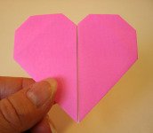 Origami Heart Step 14