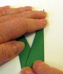 Origami iris leaf step11