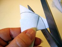 Origami Morning Glory Cut Step 3a
